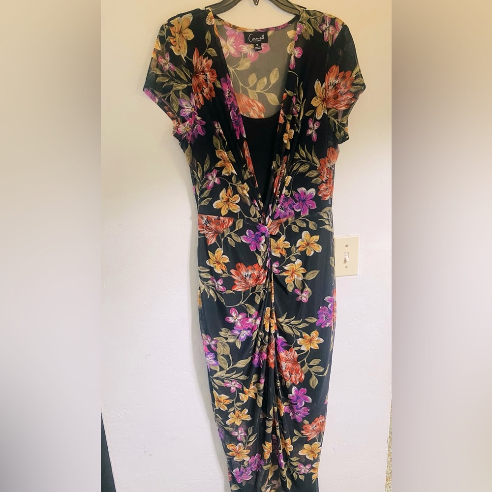 Conectes Apparel floral long dress size 12